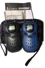 Cobra Microtalk Two Way Radios Handheld Walkie Talkies 2 Only 1 Works Parts Only