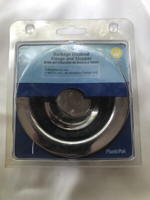 Garbage Disposal Flange and Stopper Plumb Pak Polished Chrome #PP5417
