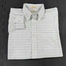 Vintage LL Bean Button Down Shirt Mens Size 17-34 Needle Tailoring Made in USA