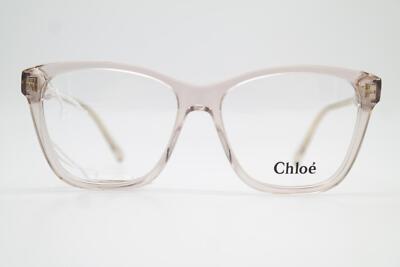 Brille Chloe CH0084O Transparent Gold Oval Brillengestell eyeglasses Neu