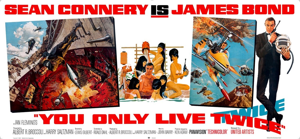 YOU ONLY LIVE TWICE (1967) HUGE billboard 27