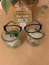 Reading Glasses By MAGNIVISION Fashion 1.50 TANSY Black New Retail 21.99