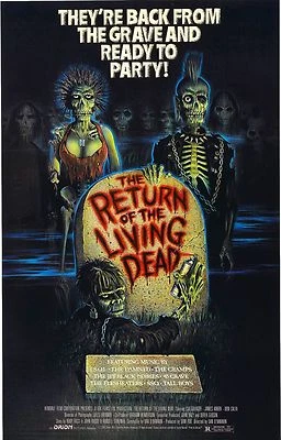 RETURN OF THE LIVING DEAD Movie Poster Horror Zombies Night Dawn Day Undead