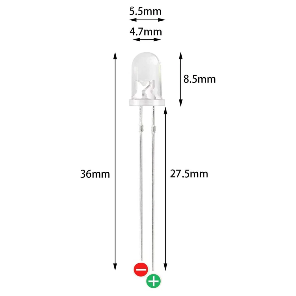 20x 5mm Red Mini led diode lights Instrument Cluster Dash Backlight led light - Image 4 of 4
