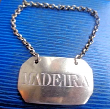 Georgian Silver Madeira Decanter Wine Label h/m 1804 George Smith Thomas Hayter