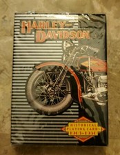 NEW Harley Davidson Historical Deck of Poker / Blackjack Playing Cards 1903-1950
