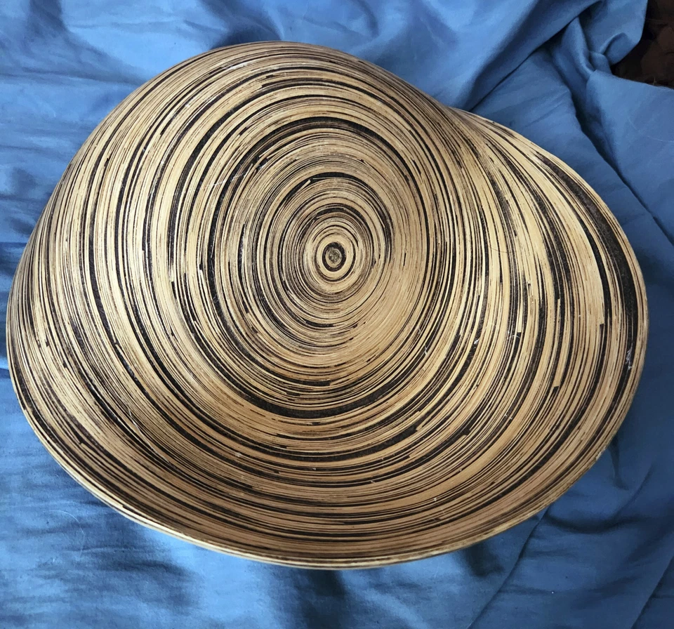 необычной формы ручной работы бамбуковая фруктовая чаша - Изображение 2 из 4