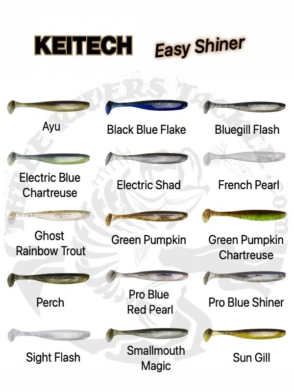 *50 COLORS* Keitech Easy Shiner Swimbaits - Choose Size / Color