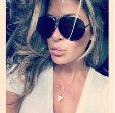 Rose Gold Mirrored Sunglasses Oversized Reflective Huge Luxury Flat Top