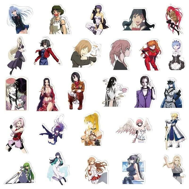 50 Mixed Demon Slayer Naruto One Piece Dragon Ball Z Anime Stickers Vinyl  Decals