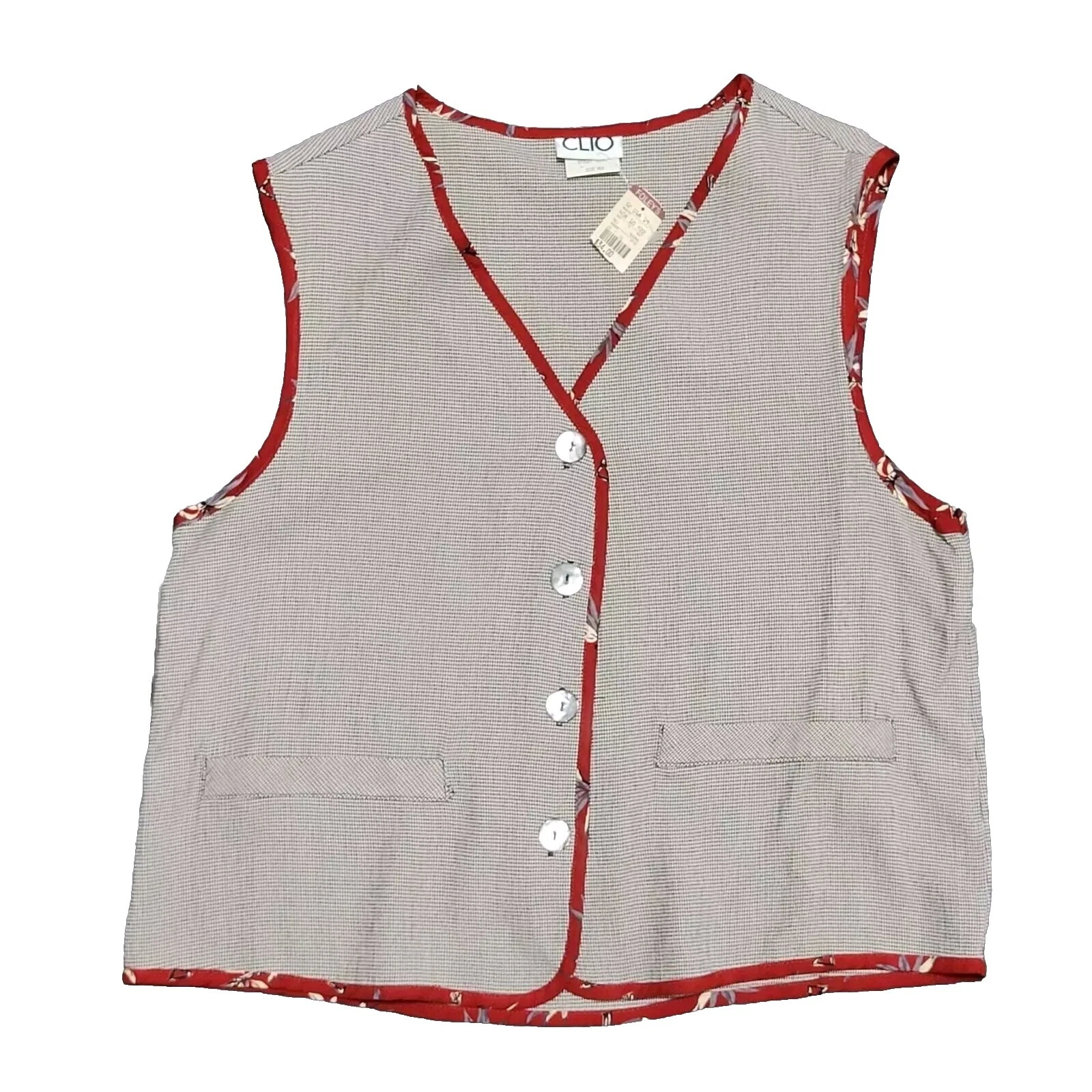 Vest Geometric Vintage Coats, Jackets & Vests for Women