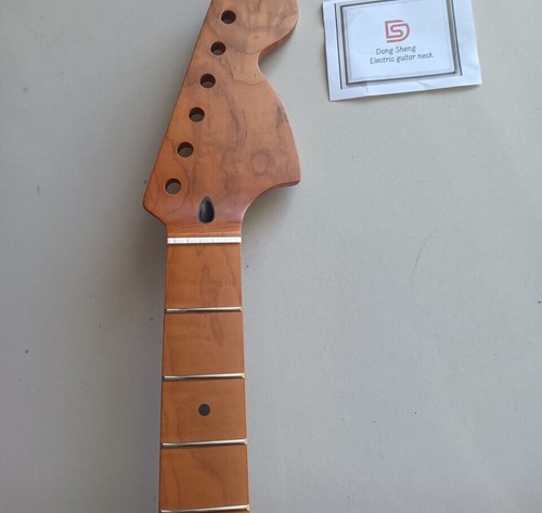 Custom 24inch scale length roasted maple 22fret electric guitar neck bone nut