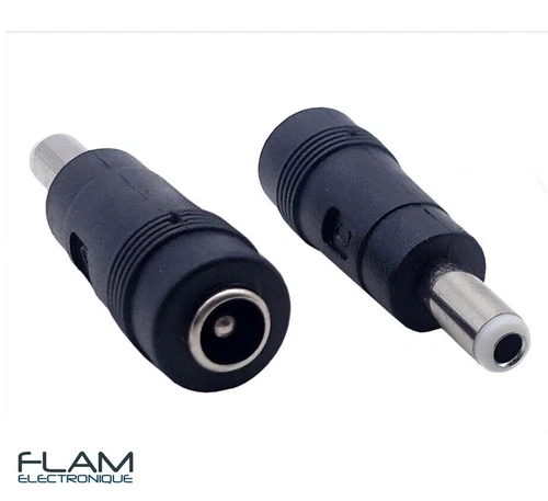 Adaptateur prise 5,5x2,1mm Femelle vers 5,5x2,5mm Male Adapter plug Power Supply