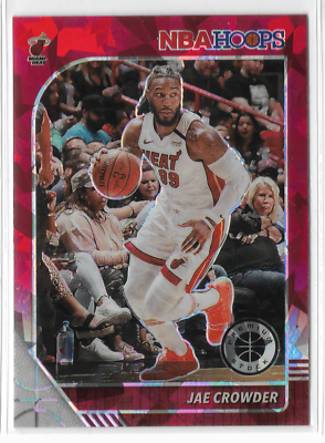2019-20 Hoops Premium Stock Red Cracked Ice #92 Jae Crowder Miami Heat  Marquette
