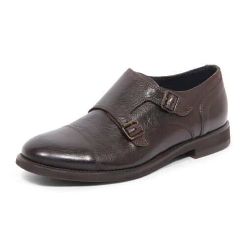 I1459 scarpa doppia fibbia uomo SEBOY'S man vintage effect shoes - Picture 1 of 4