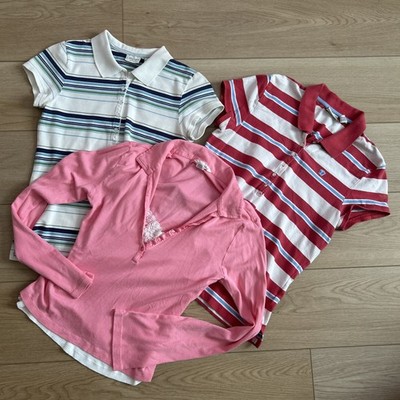 VTG Y2K 2000s Lot of 3 Aeropostale Shirts Striped polos, Long