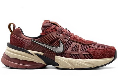 Nike V2K Run Dark Team Red Mtlc Platinum Night Maroon (Women's)