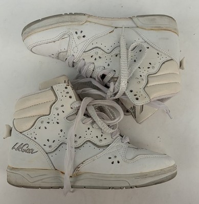 VTG LA Gear Stardust High Top Sneakers White Women's Sz 6 Vintage White 80 s 90s