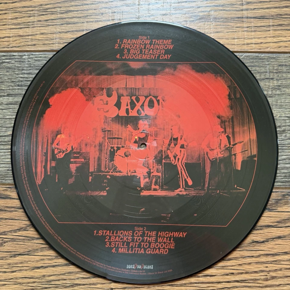 Saxon Self-Titled LP 2005 Picture Disc Back On Black BOBV009PD NM Ltd 2000 - Image 4 of 4