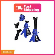 Jack Stands With Double Locking And Large Foot Base For Lifting Suvs Trailer ...