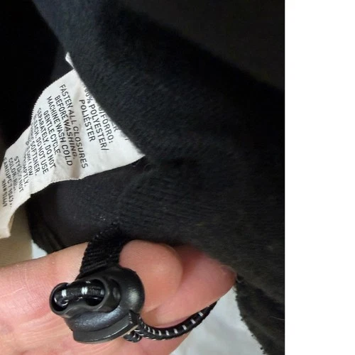 Swiss Tech Black Fleece Lined Softshell Full Zip Jacket Mens XL image 12