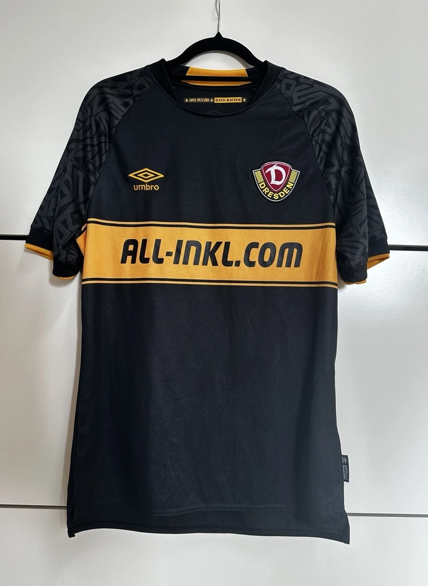 Maillot D'échauffement Umbro Dynamo Dresden 23/24 - Noir, Manches Courtes, Unisexe De M à 3XL