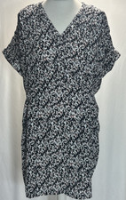 Whistles floral dress uk size 8 pink/black/white
