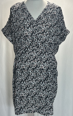 Whistles Blumenkleid UK Gr. 8 rosa/schwarz/weiß