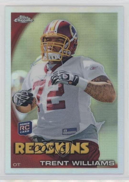 2010 Topps Chrome Refractor Trent Williams #C102 oh8