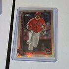 2025 Topps Chrome Mike Trout Los Angeles Angels Chrome Refractor Card #100