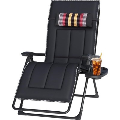 Garten Liegestuhl Klappbar, Sonnenliege, Camping, Balkon, mit Kissen, Getränk...
