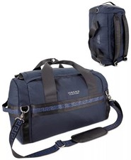 Versace Duffel Bag Gym Weekender Traveler Luggage Carry-On With Dust Bag Blue