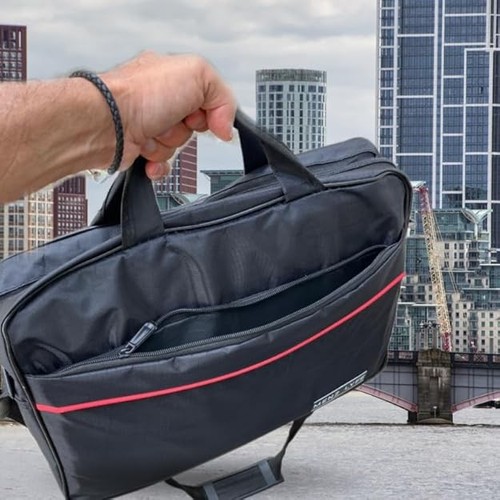 Menz Lyfe METROBAG Laptop & Essentials Zipper Hand Carry Case Shoulder Strap - Picture 3 of 6