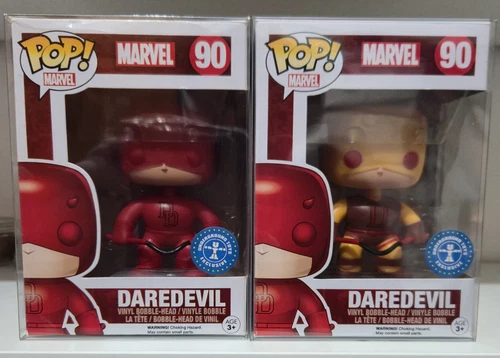 Funko Pop! Daredevil #90 Underground Toys & #90 Yellow and Red Target Exclusives