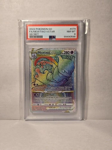 Mewtwo VSTAR (Secret) 079/078 Pokémon GO PSA 8
