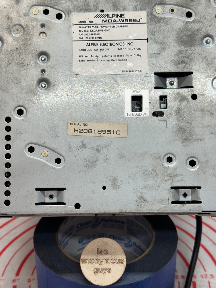 ALPINE # MDA-W966J JDM CD/MD/DSP MDLP BT Ai-NET Vintage Old School
