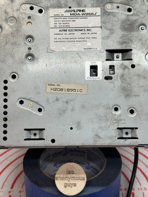 ALPINE # MDA-W966J JDM CD/MD/DSP MDLP BT Ai-NET Vintage Old School