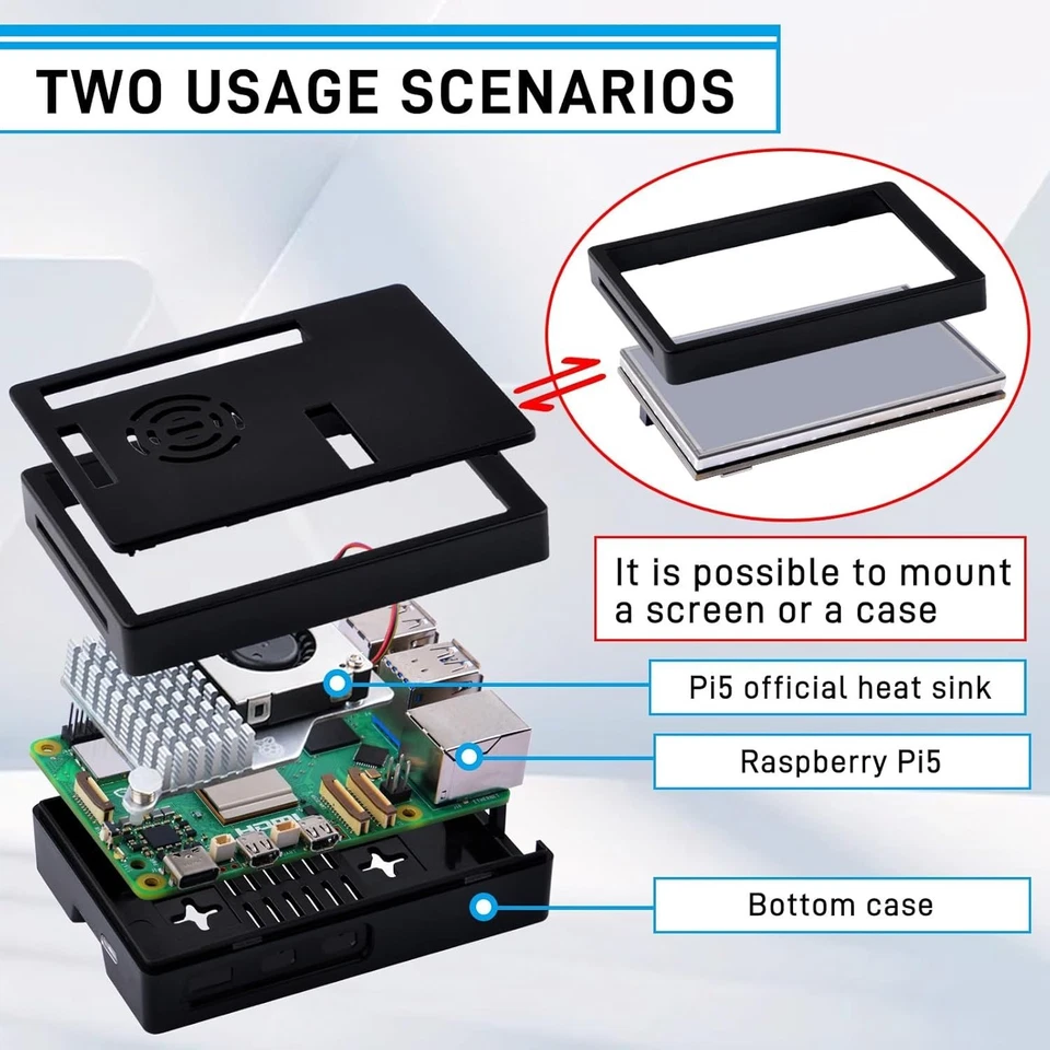 GeeekPi 3.5 inch Touchscreen Display with Raspberry Pi 5 Case, 480x320 TFT LCD 6 - Image 4 of 4