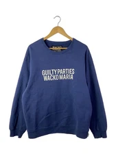 WACKO MARIA Heavy Weight Crew Neck Sweat Sweatshirt L Cotton BLU