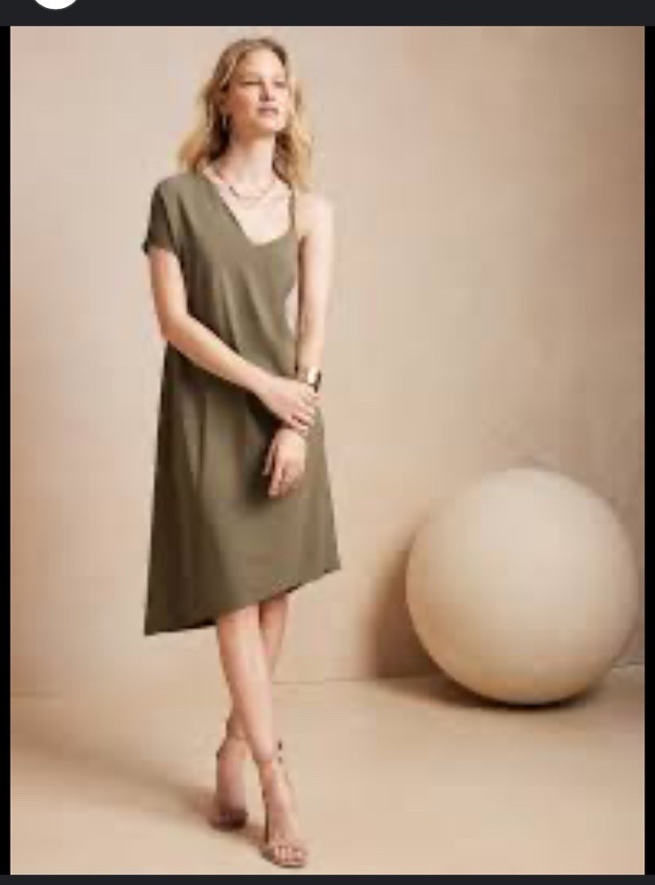 banana republic asymmetrical dress Banana Republic Asymmetrical Slip Dress,