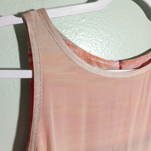 Abito Missoni Tg 42 IT/US 4, Designer Righe Blu Rosa Arancione Italia *Riparare - Foto 12 di 19