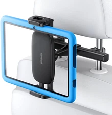 Car Tablet Mount, Headrest Tablet Holder - Car Back Seat Travel Stand for Kids, 