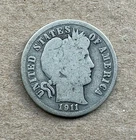 1911 D Barber Dime 90% Silver .900 US Coin