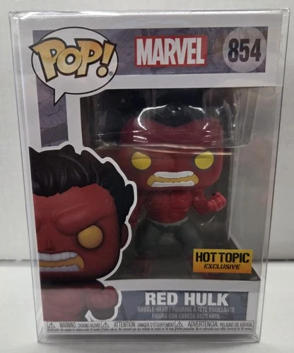 Funko Pop Marvel 854 Red Hulk (In Pop Protector)