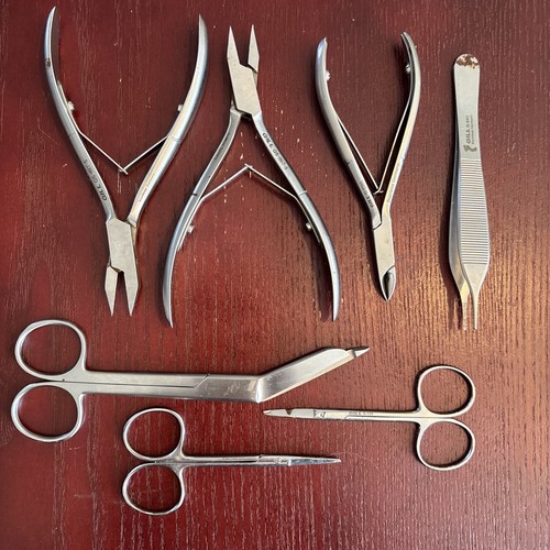 Gill Nail Nipper Scissors Podiatry Podiatrist Instruments Lot Pedicure