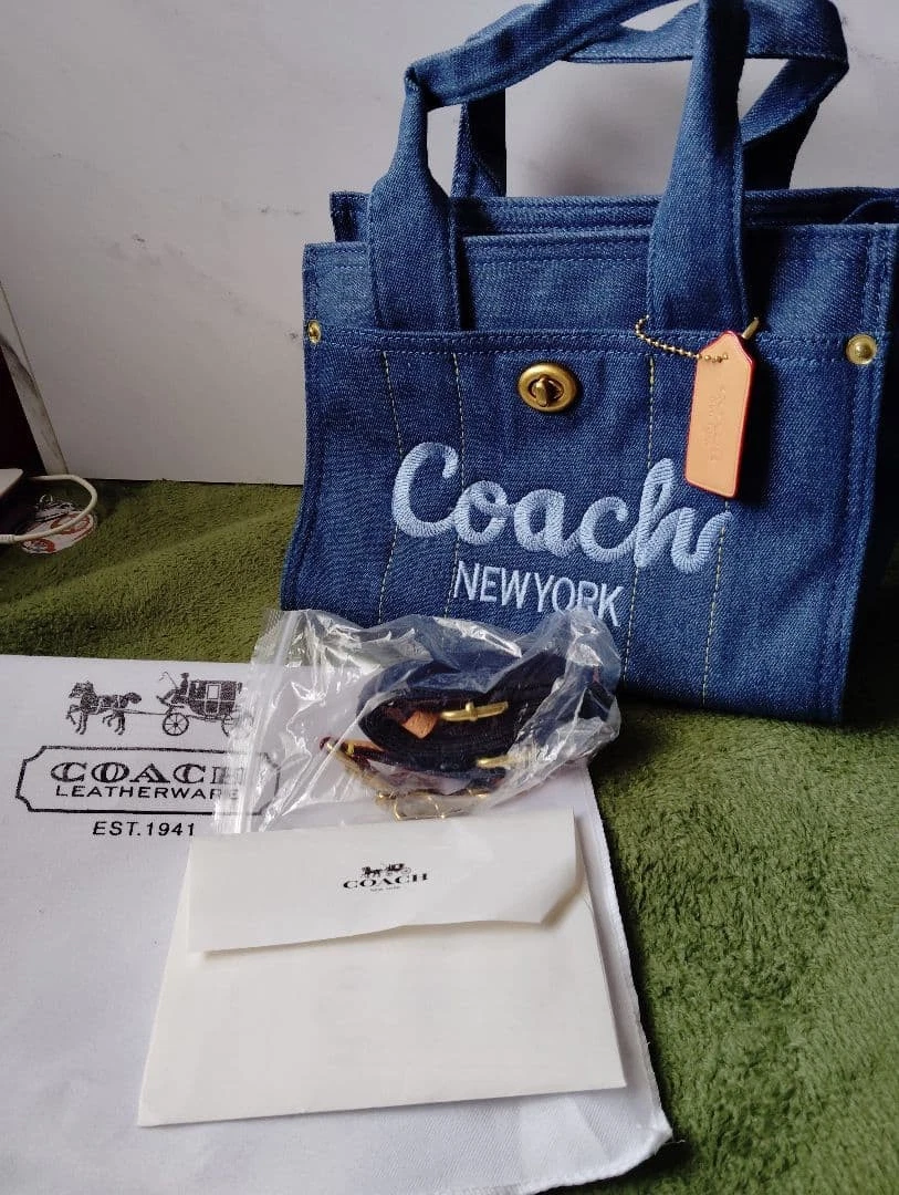 Coach Denim Exterior Tote Bags & Handbags for Women for sale | eBay