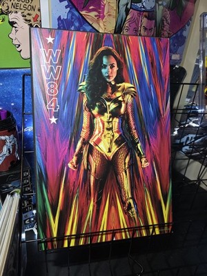 Wonder Woman 1984 Gal Gadot Wood Poster Wall Art 13x19
