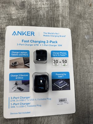 Anker Fast Charging 2-pack 67W and 30W Wall Chargers