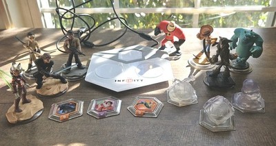 Disney Infinity Lot of 15 Star Wars Rebels/Monsters/Woody Toy Story/Jack Sparrow