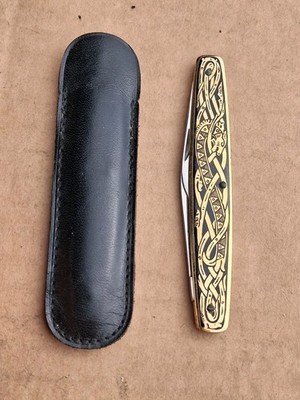 Vintage EKA Sweden Folding Knife Coat of Arms Pocket Knife Nice Eskilstuna